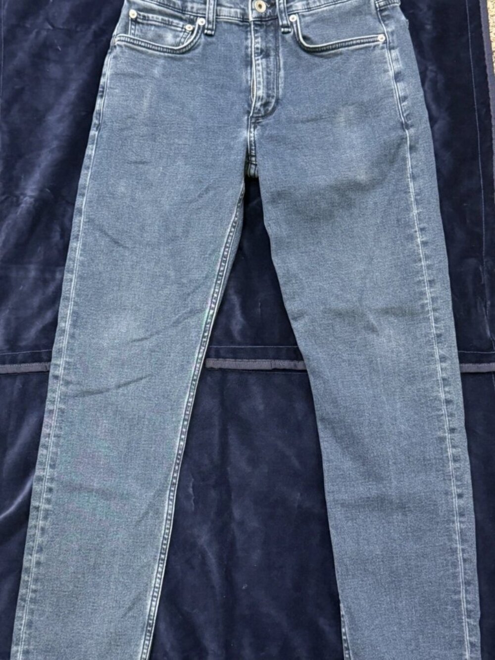 rag & bone Fit 2 Slim Fit Mens Blue Medium Wash Denim Jeans Mid Rise 30x32